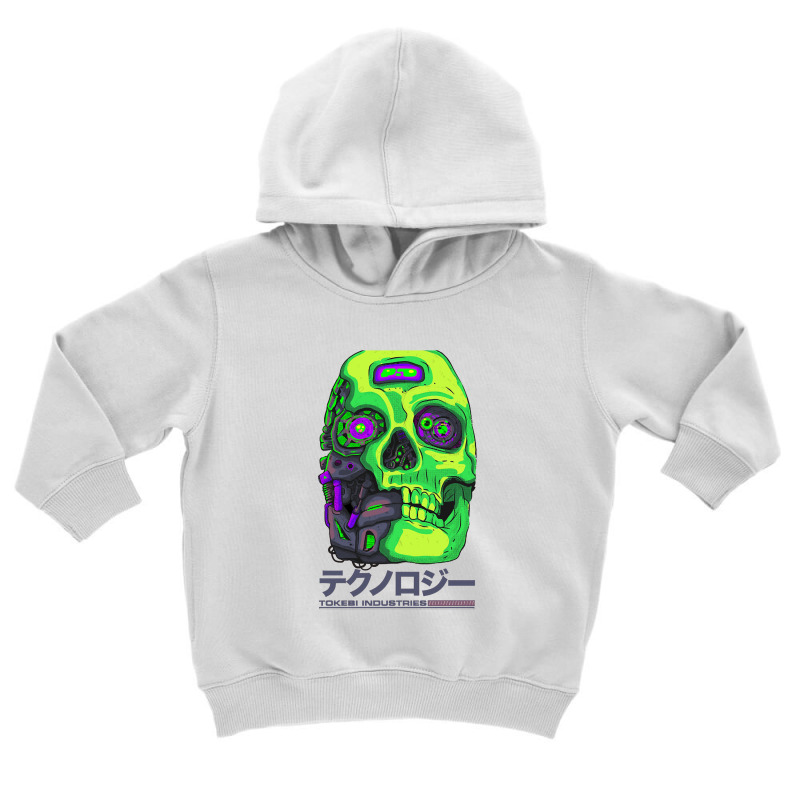 Cybernetic Cyberpunk Futuristic Skull Toddler Hoodie by dyahayusutra | Artistshot