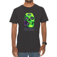 Cybernetic Cyberpunk Futuristic Skull Vintage T-shirt | Artistshot