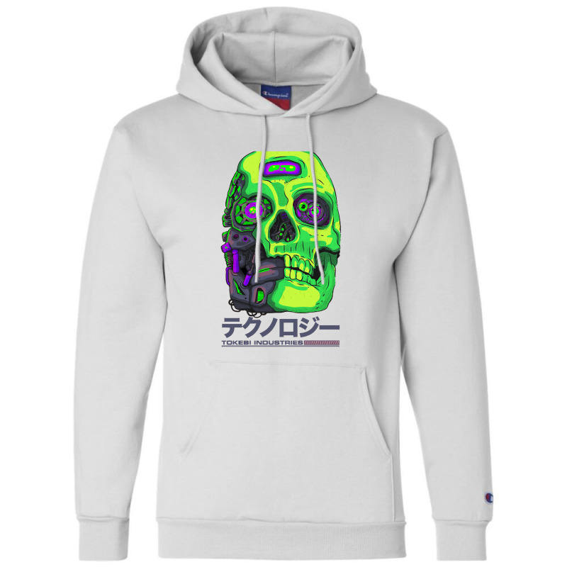 Cybernetic Cyberpunk Futuristic Skull Champion Hoodie by dyahayusutra | Artistshot