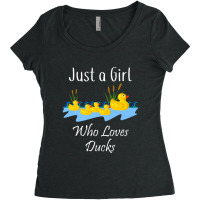 Just A Girl Who Likes Ducks Rubber Ducky Women's Triblend Scoop T-shirt | Artistshot