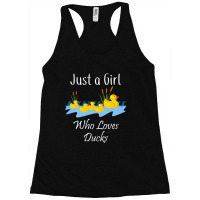 Just A Girl Who Likes Ducks Rubber Ducky Racerback Tank | Artistshot