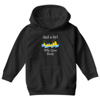 Just A Girl Who Likes Ducks Rubber Ducky Youth Hoodie | Artistshot