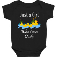 Just A Girl Who Likes Ducks Rubber Ducky Baby Bodysuit | Artistshot