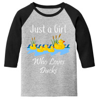 Just A Girl Who Likes Ducks Rubber Ducky Youth 3/4 Sleeve | Artistshot