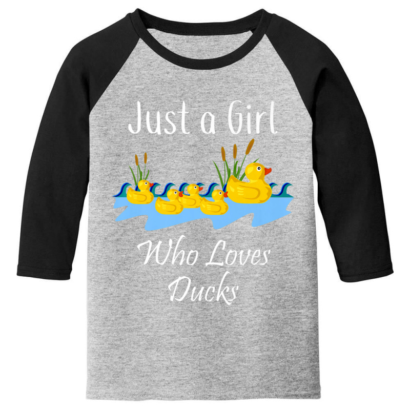 Just A Girl Who Likes Ducks Rubber Ducky Youth 3/4 Sleeve by thangdinhsinhelf | Artistshot