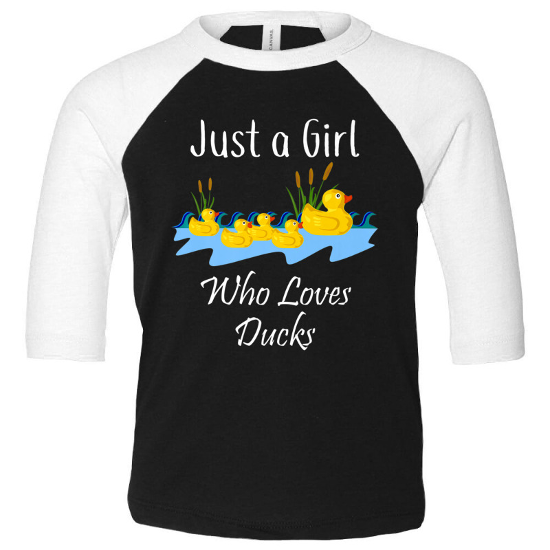 Just A Girl Who Likes Ducks Rubber Ducky Toddler 3/4 Sleeve Tee by thangdinhsinhelf | Artistshot