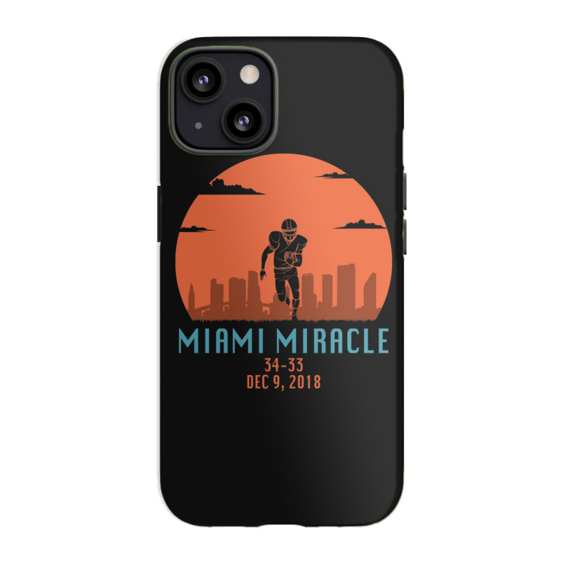 Miami Miracle Funny Football Dolphins Iphone 13 Case | Artistshot