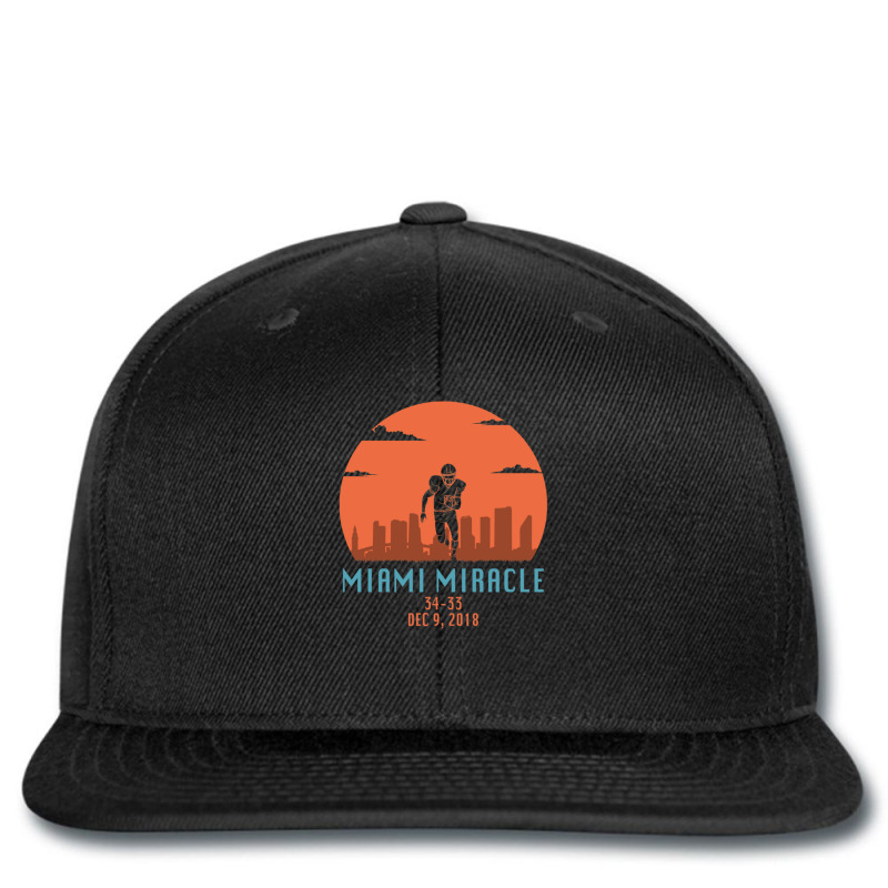 Miami Miracle Funny Football Dolphins Printed Hat | Artistshot