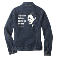 Martin Luther King, Martin Luther King Art, Martin Luther King Paintin Ladies Denim Jacket | Artistshot