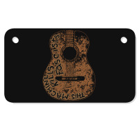 Woodys Machine Motorcycle License Plate | Artistshot