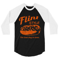 Flint Style Coney Hot Dog 3/4 Sleeve Shirt | Artistshot