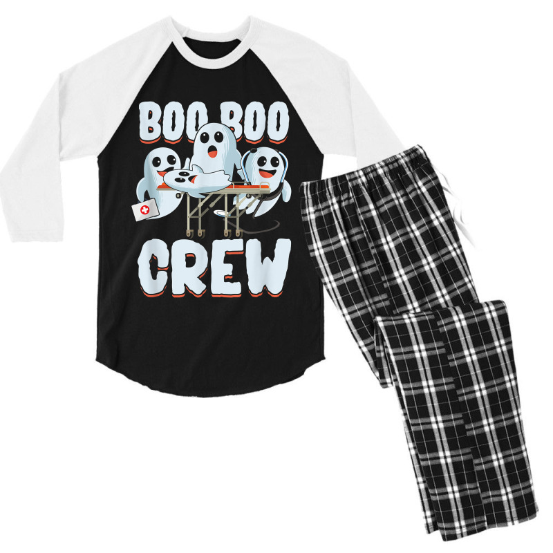 Paramedics Boo Boo Crew Emergency Medical Technician Gift Men's 3/4 Sleeve Pajama Set | Artistshot