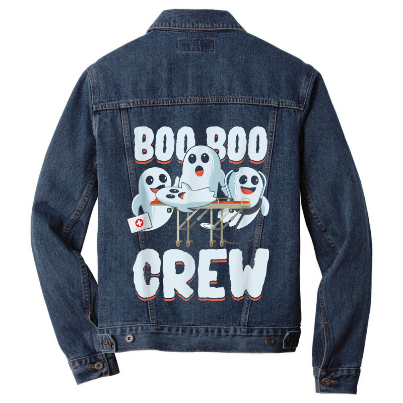 Paramedics Boo Boo Crew Emergency Medical Technician Gift Men Denim Jacket | Artistshot