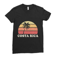 Costa Rica Vintage Retro 70s Throwback Ladies Fitted T-shirt | Artistshot