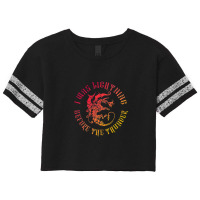 I Was Lightning Before The Thunder T-shirt The Dragons Scorecard Crop Tee | Artistshot