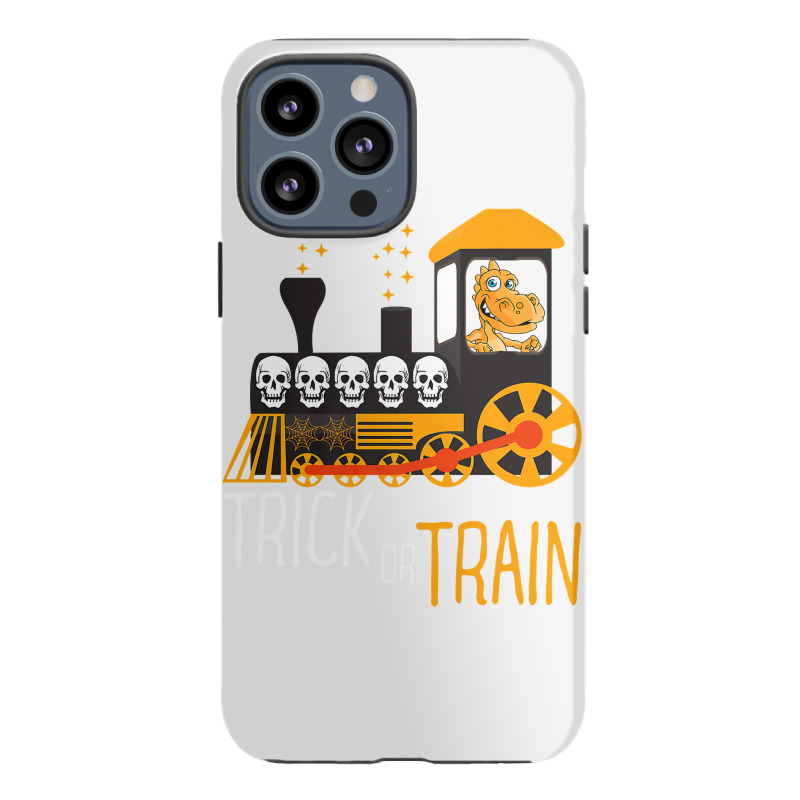 Trick Or Train Halloween Dinosaur Riding Train Funny Kids Premium T Sh Iphone 13 Pro Max Case | Artistshot