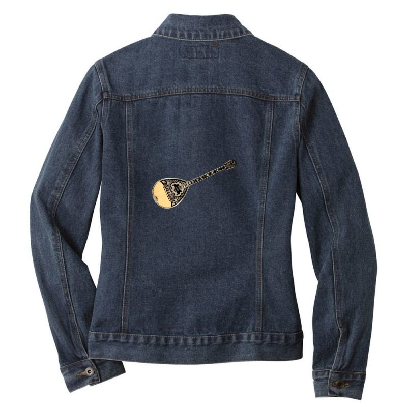 Wonderful Greek Bouzouki 8 Strings Ladies Denim Jacket by MichaelShaffner | Artistshot