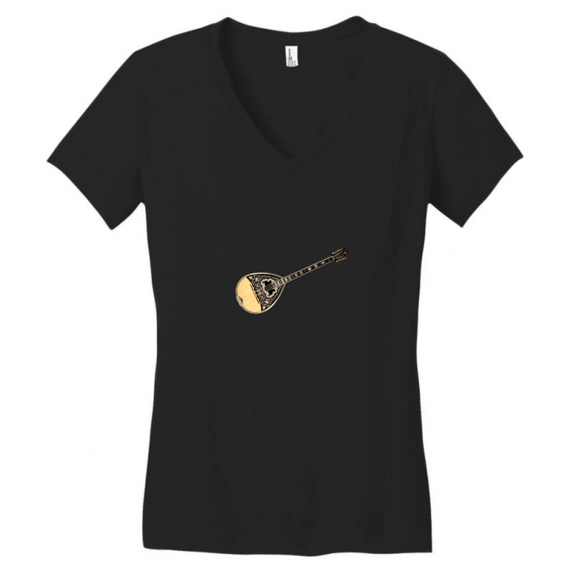 Wonderful Greek Bouzouki 8 Strings Women's V-Neck T-Shirt by MichaelShaffner | Artistshot