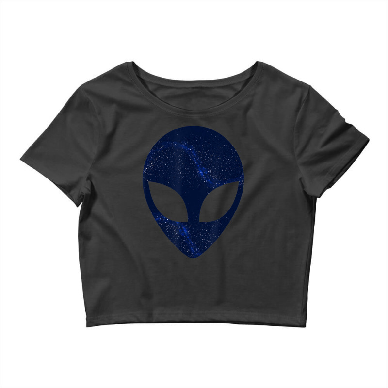 Alien Head Starry Night Sky Storm Area 51 Space Crop Top by vucongha | Artistshot