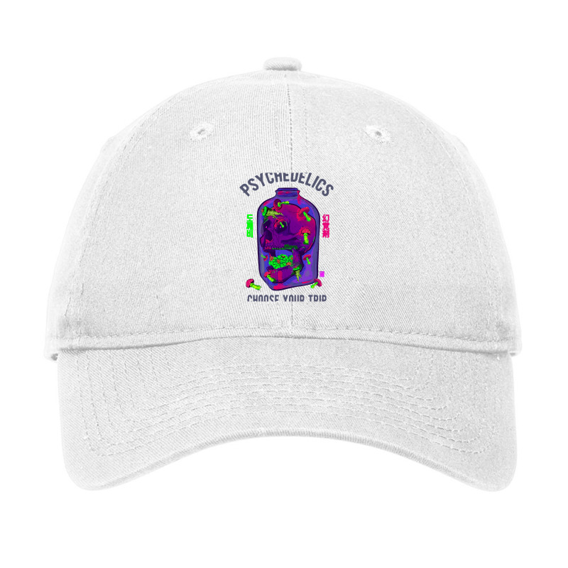 Mushroom Lsd Skull Psychedelic Trip Adjustable Cap | Artistshot