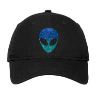 Alien Head Starry Night Sky Adjustable Cap | Artistshot