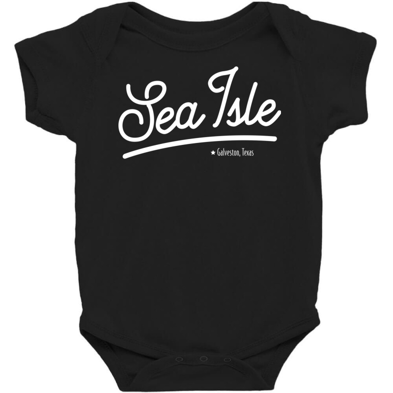 Sea Isle Galveston Texas Vintage Pullover Hoodie Baby Bodysuit by MleczynskiShae | Artistshot