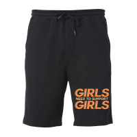 Girls Need Support Girls Fleece Short | Artistshot