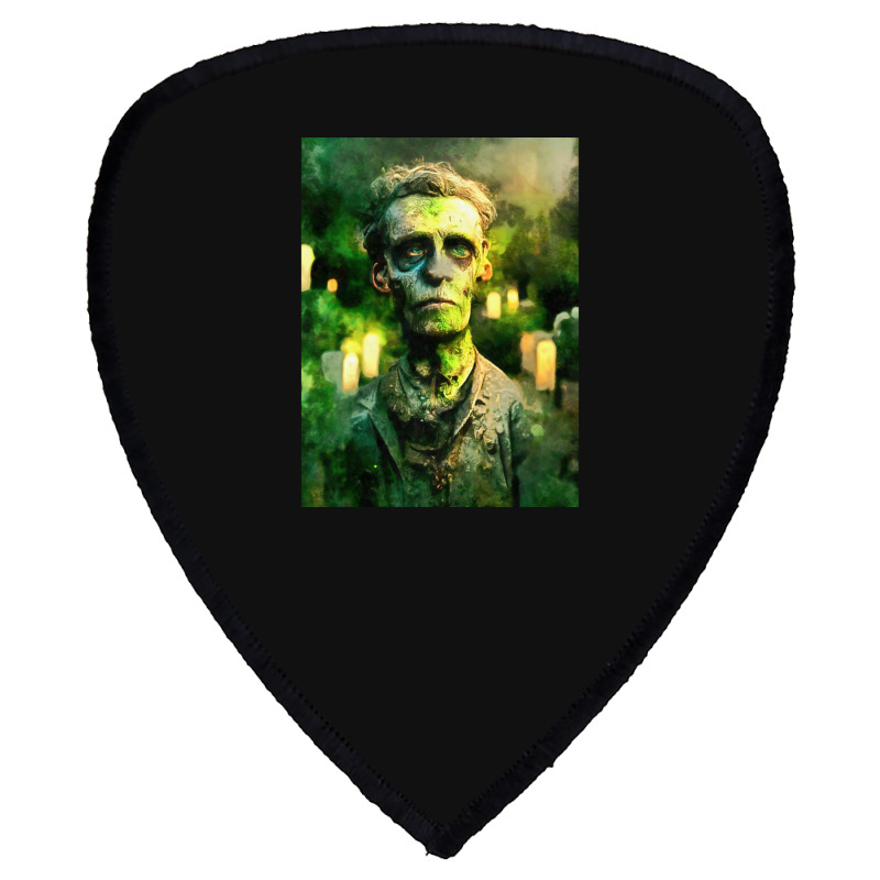 Zombie In Graveyard Shield S Patch | Artistshot