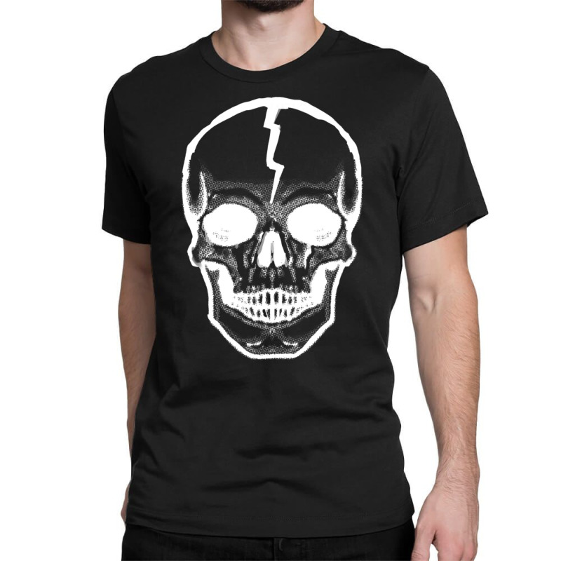 Lightning Skull Classic T-shirt by Mata Gibson | Artistshot