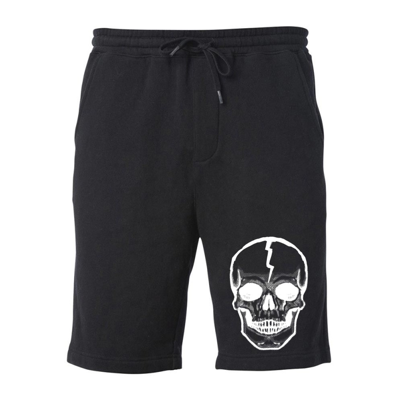 Lightning Skull Fleece Short by Mata Gibson | Artistshot