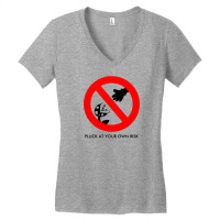 Pluck At Your Own Risk Women's V-neck T-shirt | Artistshot