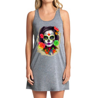 Zombie In Graveyard   Day Of The Dead Sugar Skull Calavera Catrina   P Tank Dress | Artistshot