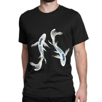 Koi Couple Blue Aquatic Beautiful Fish Classic T-shirt | Artistshot