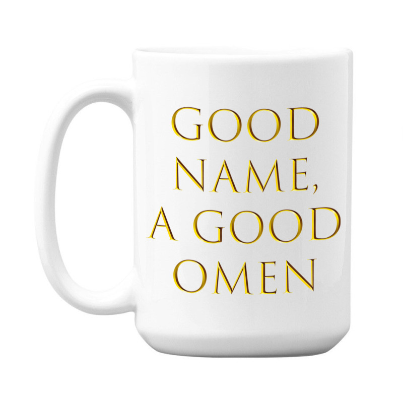 Latin Quote - Good Name, A Good Omen 15 Oz Coffee Mug | Artistshot