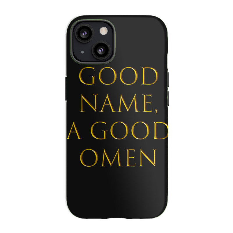 Latin Quote - Good Name, A Good Omen Iphone 13 Case | Artistshot