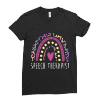 Make A Difference One Word At A Time, Slp Speech Therapist Ladies Fitted T-shirt | Artistshot