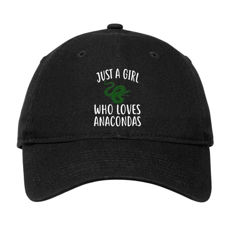 Just A Girl Who Loves Anacondas Funny Anaconda Adjustable Cap by thangdinhsinhelf | Artistshot