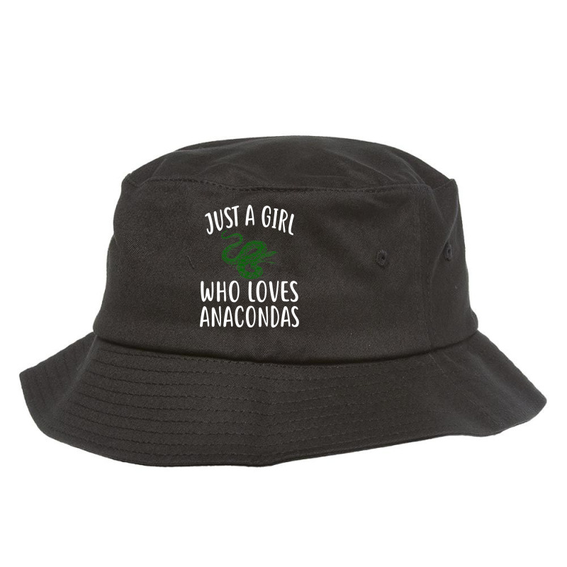 Just A Girl Who Loves Anacondas Funny Anaconda Bucket Hat by thangdinhsinhelf | Artistshot