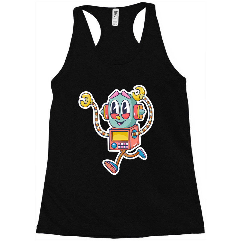 Robot Cartoon-jnxwo Racerback Tank by brumfieldportillo7vlpq8 | Artistshot