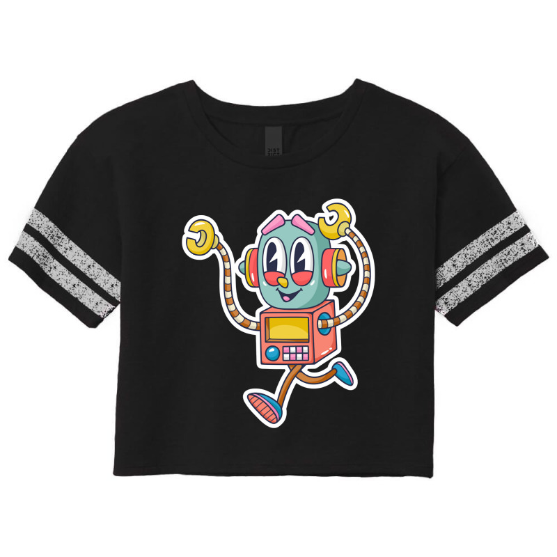 Robot Cartoon-jnxwo Scorecard Crop Tee by brumfieldportillo7vlpq8 | Artistshot