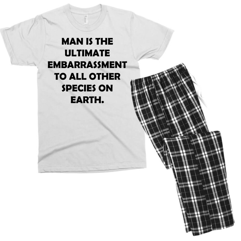 Man Is The Ultimate Embarrassment [tw] Men's T-shirt Pajama Set | Artistshot