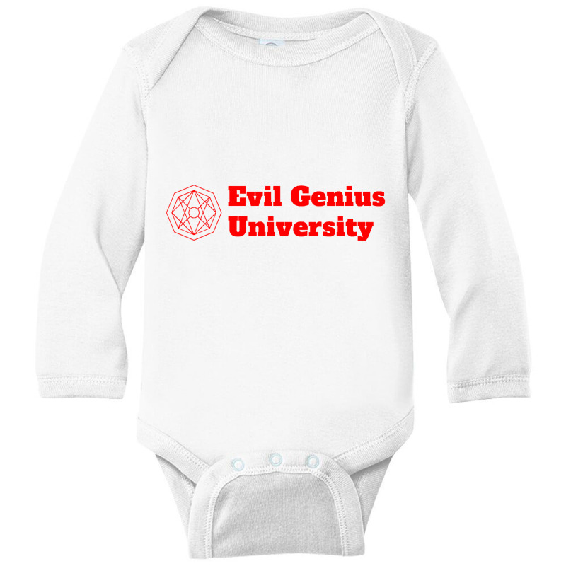 Evil Genius University-ieutf Long Sleeve Baby Bodysuit | Artistshot