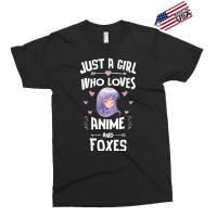 Just A Girl Who Loves Anime And Foxes Gift Women Exclusive T-shirt | Artistshot