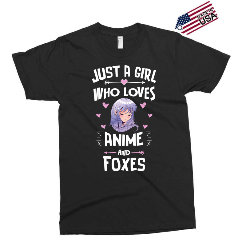 Just A Girl Who Loves Anime And Foxes Gift Women Exclusive T-shirt by thangdinhsinhelf | Artistshot