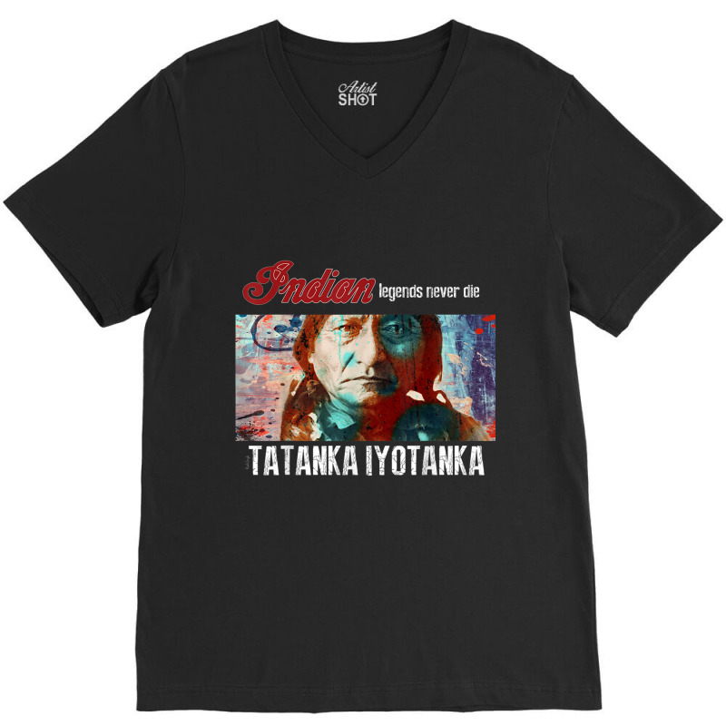 Tatanka Iyotanka   Sitting Bull T Shirt V-neck Tee | Artistshot