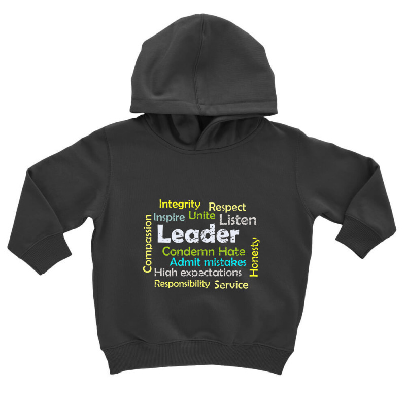 Leadership Inspire Unite And Condemn Hate Distressed Toddler Hoodie | Artistshot