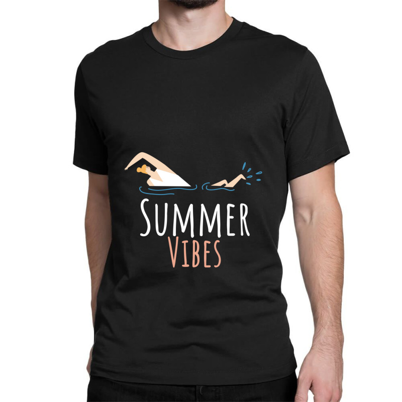 Simmer Vibes Swimming Classic T-shirt | Artistshot