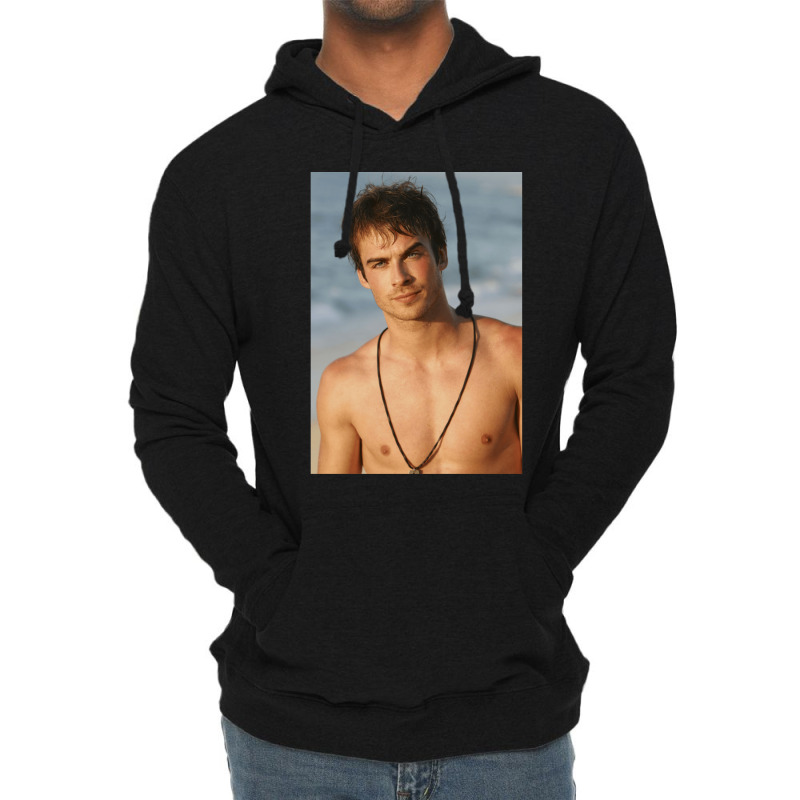 Ian Somerhalder Shirtless Gift Lightweight Hoodie | Artistshot