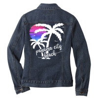 Panama City Beach Family Summer Vacation T Shirt Ladies Denim Jacket | Artistshot