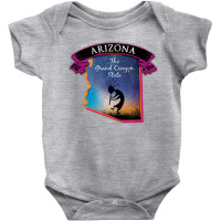 Arizona The Grand Canyon State Map Starry Night Sky Souvenir Baby Bodysuit | Artistshot